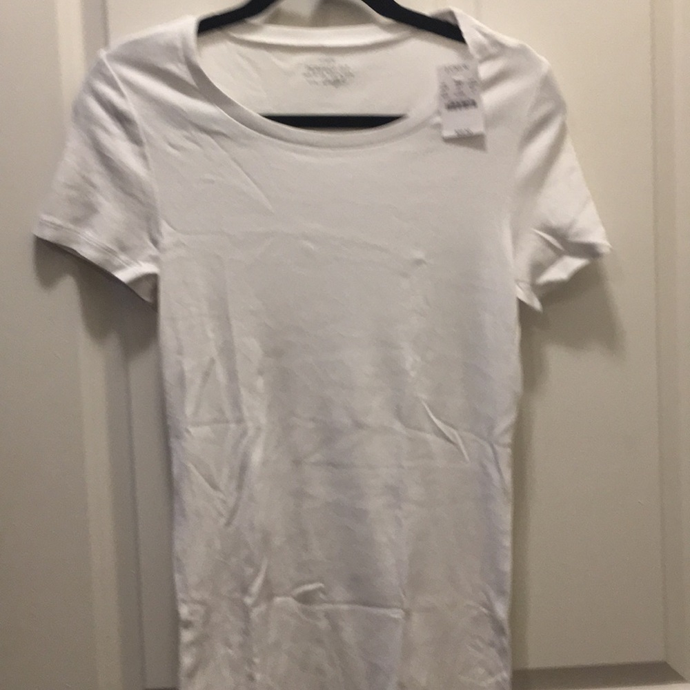 J.Crew Perfect Fit Tee Large L White NWT